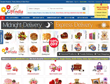 Tablet Screenshot of giftindia24x7.com